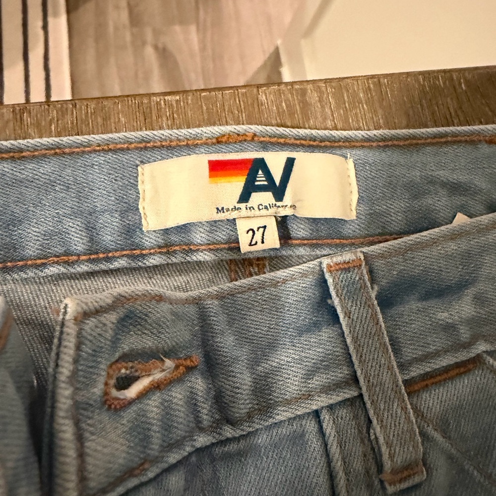 Aviator Nation Size 27 Light Wash Wide Leg Jeans - Picture 4 of 4